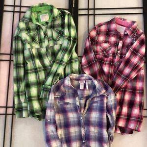 Girls Justice Flannels